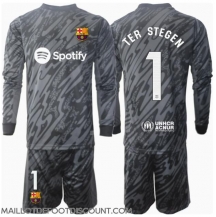 Maillot de football Réplique Barcelona Ter Stegen #1 Gardien de but Troisième Enfant 2024-25 Manche Longue (+ Pantalon court)