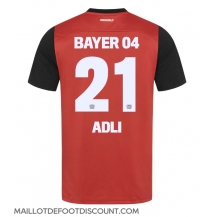 Maillot de football Réplique Bayer Leverkusen Amine Adli #21 Domicile 2024-25 Manche Courte