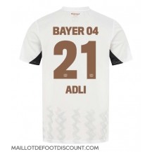 Maillot de football Réplique Bayer Leverkusen Amine Adli #21 Extérieur 2024-25 Manche Courte