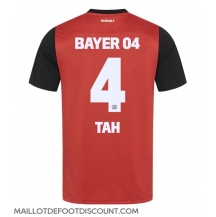 Maillot de football Réplique Bayer Leverkusen Jonathan Tah #4 Domicile 2024-25 Manche Courte