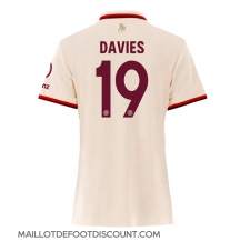 Maillot de football Réplique Bayern Munich Alphonso Davies #19 Troisième Femme 2024-25 Manche Courte