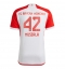 Maillot de football Réplique Bayern Munich Jamal Musiala #42 Domicile 2023-24 Manche Courte