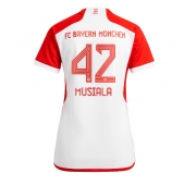 Maillot de football Réplique Bayern Munich Jamal Musiala #42 Domicile Femme 2023-24 Manche Courte