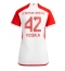 Maillot de football Réplique Bayern Munich Jamal Musiala #42 Domicile Femme 2023-24 Manche Courte