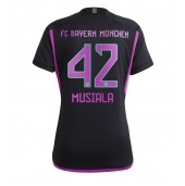 Maillot de football Réplique Bayern Munich Jamal Musiala #42 Extérieur Femme 2023-24 Manche Courte