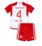 Maillot de football Réplique Bayern Munich Matthijs de Ligt #4 Domicile Enfant 2023-24 Manche Courte (+ Pantalon court)