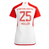 Maillot de football Réplique Bayern Munich Thomas Muller #25 Domicile Femme 2023-24 Manche Courte