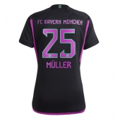 Maillot de football Réplique Bayern Munich Thomas Muller #25 Extérieur Femme 2023-24 Manche Courte
