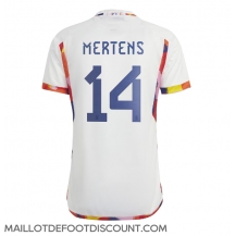 Maillot de football Réplique Belgique Dries Mertens #14 Extérieur Mondial 2022 Manche Courte