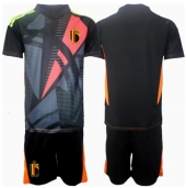 Maillot de football Réplique Belgique Gardien de but Domicile Enfant Europe 2024 Manche Courte (+ Pantalon court)