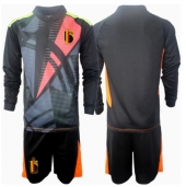 Maillot de football Réplique Belgique Gardien de but Domicile Enfant Europe 2024 Manche Longue (+ Pantalon court)