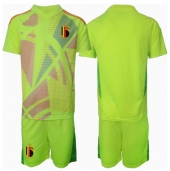Maillot de football Réplique Belgique Gardien de but Extérieur Enfant Europe 2024 Manche Courte (+ Pantalon court)