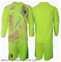 Maillot de football Réplique Belgique Gardien de but Extérieur Enfant Europe 2024 Manche Longue (+ Pantalon court)