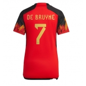 Maillot de football Réplique Belgique Kevin De Bruyne #7 Domicile Femme Mondial 2022 Manche Courte