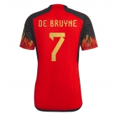 Maillot de football Réplique Belgique Kevin De Bruyne #7 Domicile Mondial 2022 Manche Courte