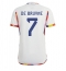 Maillot de football Réplique Belgique Kevin De Bruyne #7 Extérieur Mondial 2022 Manche Courte