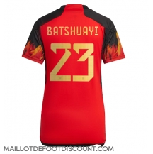 Maillot de football Réplique Belgique Michy Batshuayi #23 Domicile Femme Mondial 2022 Manche Courte