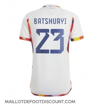 Maillot de football Réplique Belgique Michy Batshuayi #23 Extérieur Mondial 2022 Manche Courte