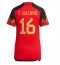 Maillot de football Réplique Belgique Thorgan Hazard #16 Domicile Femme Mondial 2022 Manche Courte
