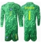 Maillot de football Réplique Brésil Alisson Becker #1 Gardien de but Domicile Enfant Copa America 2024 Manche Longue (+ Pantalon court)