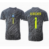 Maillot de football Réplique Brésil Alisson Becker #1 Gardien de but Extérieur Copa America 2024 Manche Courte