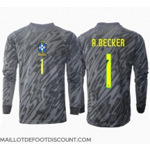 Maillot de football Réplique Brésil Alisson Becker #1 Gardien de but Extérieur Copa America 2024 Manche Longue