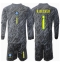 Maillot de football Réplique Brésil Alisson Becker #1 Gardien de but Extérieur Enfant Copa America 2024 Manche Longue (+ Pantalon court)