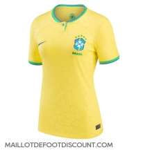Maillot de football Réplique Brésil Domicile Femme Mondial 2022 Manche Courte