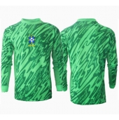 Maillot de football Réplique Brésil Gardien de but Domicile Copa America 2024 Manche Longue