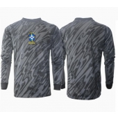 Maillot de football Réplique Brésil Gardien de but Extérieur Copa America 2024 Manche Longue