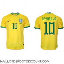 Maillot de football Réplique Brésil Neymar Jr #10 Domicile Mondial 2022 Manche Courte