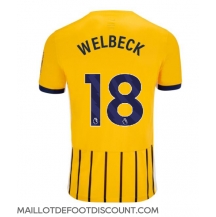 Maillot de football Réplique Brighton Danny Welbeck #18 Extérieur 2024-25 Manche Courte