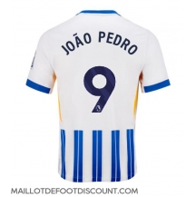 Maillot de football Réplique Brighton Joao Pedro #9 Domicile 2024-25 Manche Courte