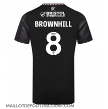 Maillot de football Réplique Burnley Josh Brownhill #8 Extérieur 2024-25 Manche Courte