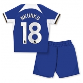 Maillot de football Réplique Chelsea Christopher Nkunku #18 Domicile Enfant 2023-24 Manche Courte (+ Pantalon court)