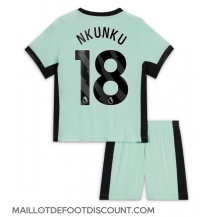 Maillot de football Réplique Chelsea Christopher Nkunku #18 Troisième Enfant 2023-24 Manche Courte (+ Pantalon court)
