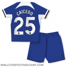 Maillot de football Réplique Chelsea Moises Caicedo #25 Domicile Enfant 2023-24 Manche Courte (+ Pantalon court)