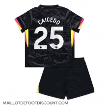 Maillot de football Réplique Chelsea Moises Caicedo #25 Troisième Enfant 2024-25 Manche Courte (+ Pantalon court)