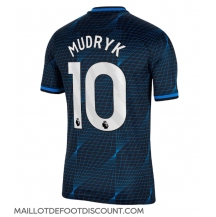 Maillot de football Réplique Chelsea Mykhailo Mudryk #10 Extérieur 2023-24 Manche Courte
