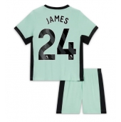 Maillot de football Réplique Chelsea Reece James #24 Troisième Enfant 2023-24 Manche Courte (+ Pantalon court)