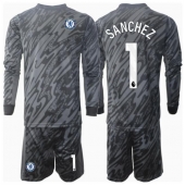Maillot de football Réplique Chelsea Robert Sanchez #1 Gardien de but Extérieur Enfant 2024-25 Manche Longue (+ Pantalon court)