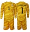 Maillot de football Réplique Croatie Dominik Livakovic #1 Gardien de but Domicile Enfant Europe 2024 Manche Longue (+ Pantalon court)