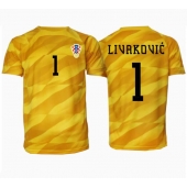 Maillot de football Réplique Croatie Dominik Livakovic #1 Gardien de but Domicile Europe 2024 Manche Courte