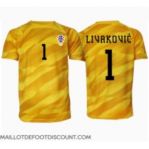 Maillot de football Réplique Croatie Dominik Livakovic #1 Gardien de but Domicile Europe 2024 Manche Courte