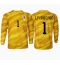 Maillot de football Réplique Croatie Dominik Livakovic #1 Gardien de but Domicile Europe 2024 Manche Longue