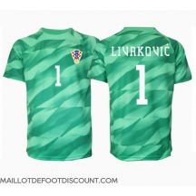 Maillot de football Réplique Croatie Dominik Livakovic #1 Gardien de but Extérieur Europe 2024 Manche Courte