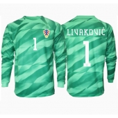 Maillot de football Réplique Croatie Dominik Livakovic #1 Gardien de but Extérieur Europe 2024 Manche Longue