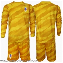Maillot de football Réplique Croatie Gardien de but Domicile Enfant Europe 2024 Manche Longue (+ Pantalon court)