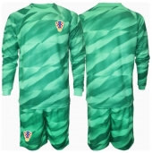 Maillot de football Réplique Croatie Gardien de but Extérieur Enfant Europe 2024 Manche Longue (+ Pantalon court)