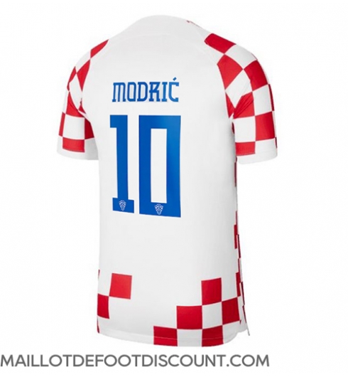 Maillot de football Réplique Croatie Luka Modric #10 Domicile Mondial 2022 Manche Courte